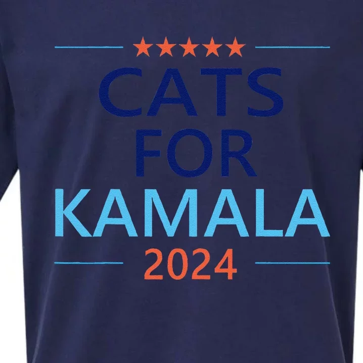 Cats For Kamala Harris 2024 Childless Cat Lady Jd Vance Sueded Cloud Jersey T-Shirt