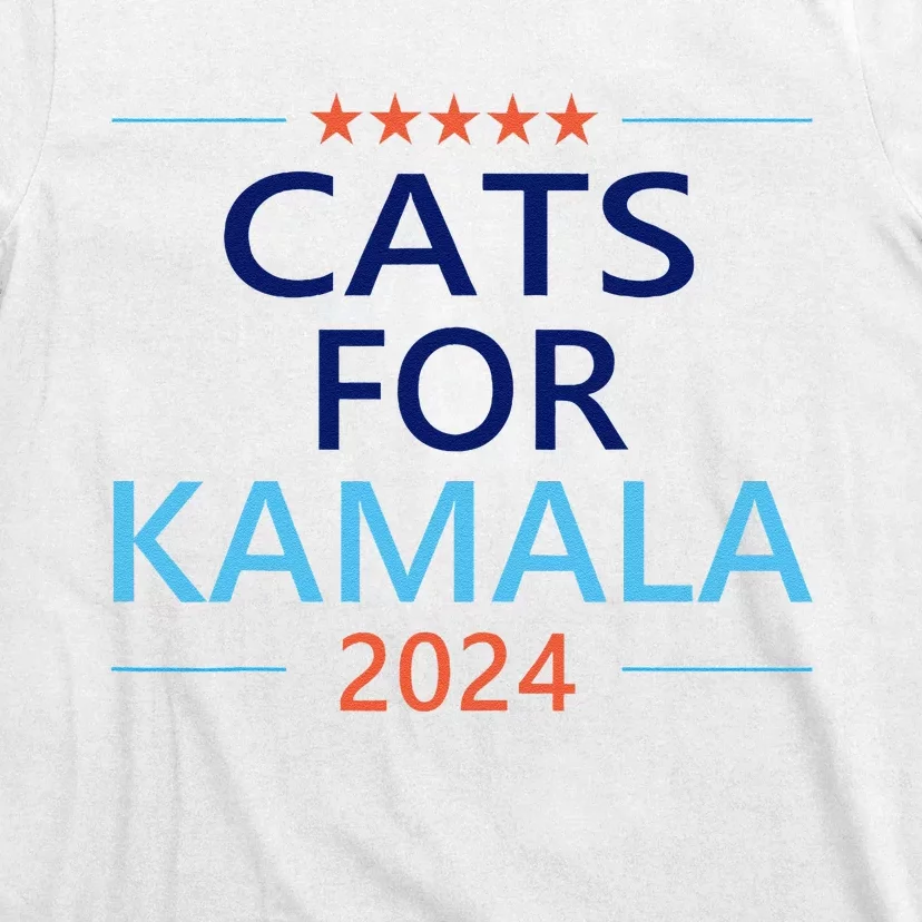 Cats For Kamala Harris 2024 Childless Cat Lady Jd Vance T-Shirt