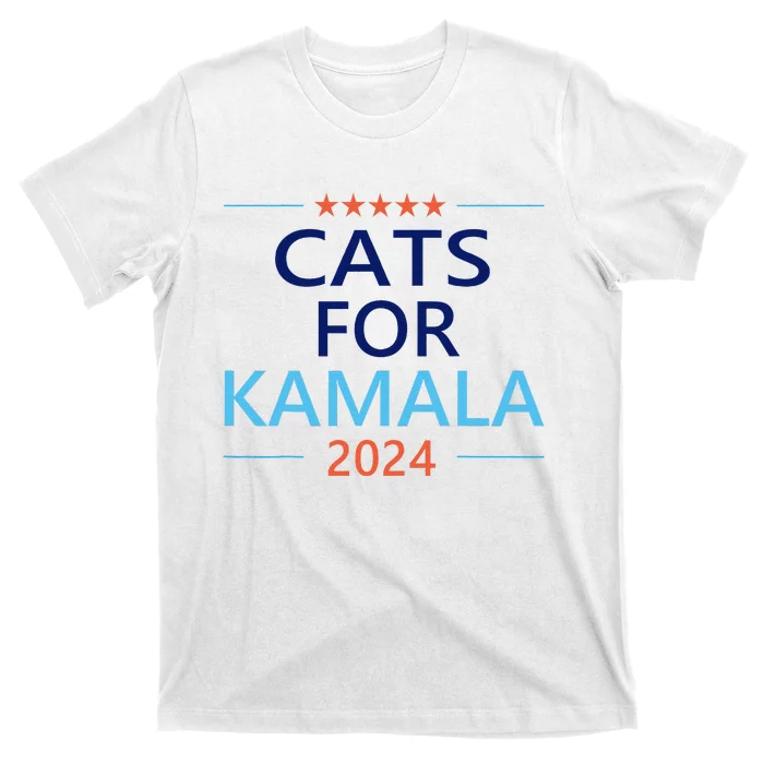 Cats For Kamala Harris 2024 Childless Cat Lady Jd Vance T-Shirt