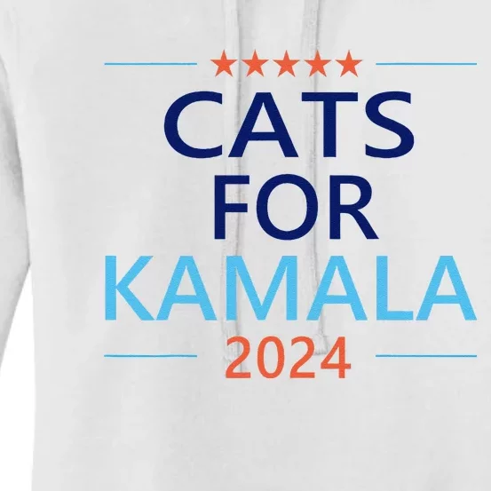 Cats For Kamala Harris 2024 Childless Cat Lady Jd Vance Women's Pullover Hoodie