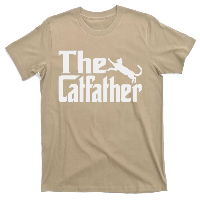 Cat Father Kitty Dad Fathers Day Meow Feline T-Shirt