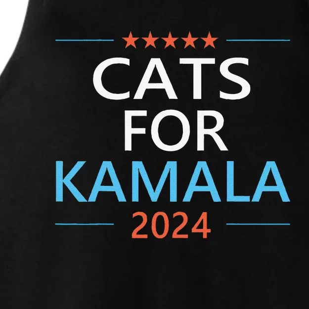 Cats For Kamala Harris 2024 Childless Cat Lady Jd Vance Ladies Tri-Blend Wicking Tank