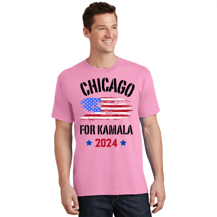 Chicago For Kamala 2024 Dnc Kamala Harris Supporter T-Shirt