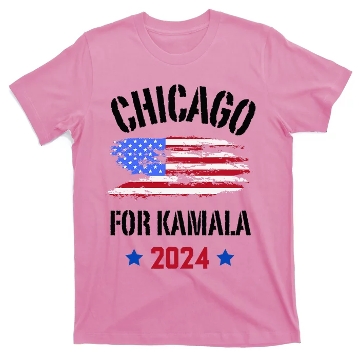 Chicago For Kamala 2024 Dnc Kamala Harris Supporter T-Shirt