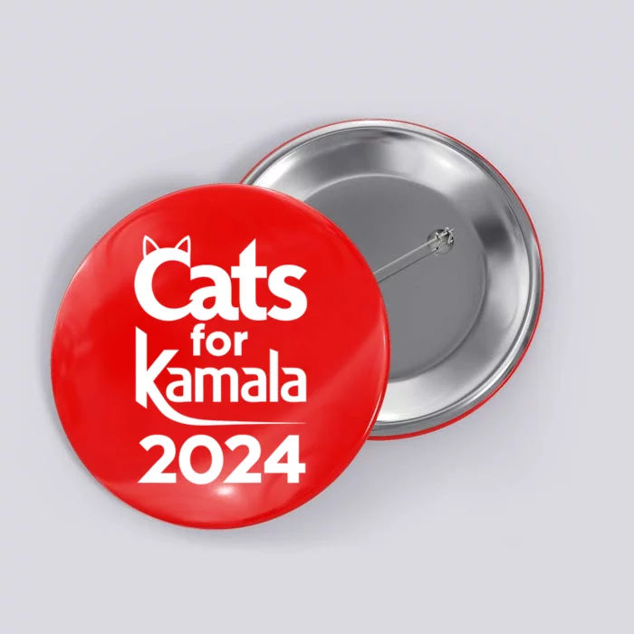 Cats For Kamala 2024 Funny Political Harris Supporter Button