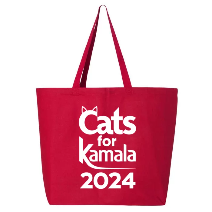 Cats For Kamala 2024 Funny Political Harris Supporter 25L Jumbo Tote