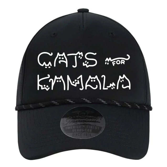 Cat For Kamala Kamala Harris Cat Lettering Positive Funny Performance The Dyno Cap