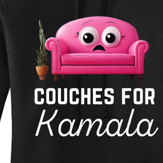 Couches For Kamala Jd Vance Couch Meme Funny Culture Liberal Women's Pullover Hoodie