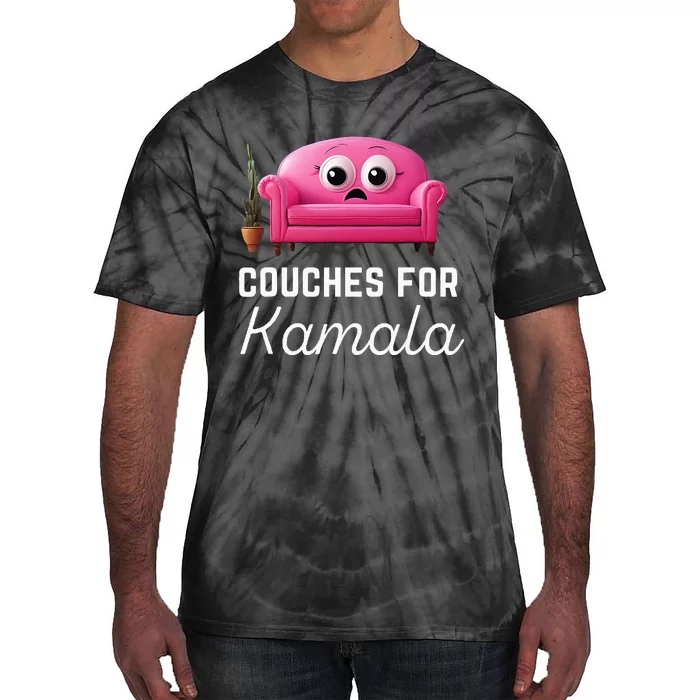 Couches For Kamala Jd Vance Couch Meme Funny Culture Liberal Tie-Dye T-Shirt