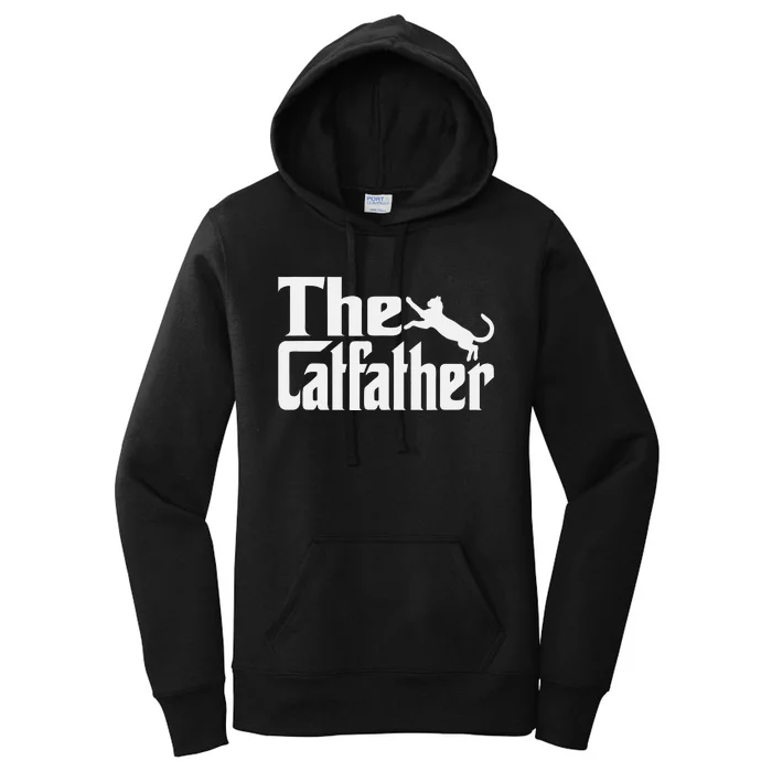 Cat Father Kitty Dad Fathers Day Meow Feline Women's Pullover Hoodie