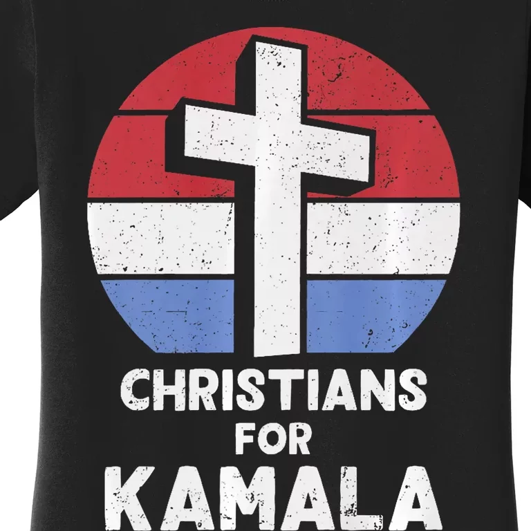 Christians For Kamala Harris Evangelical Voter Kamala 2024 Women's T-Shirt