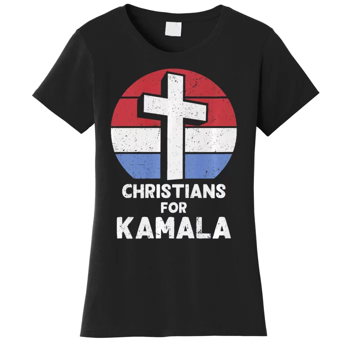 Christians For Kamala Harris Evangelical Voter Kamala 2024 Women's T-Shirt