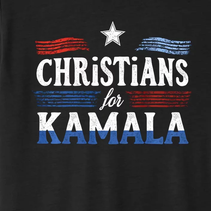 Christians For Kamala Patriotic American Harris Christians ChromaSoft Performance T-Shirt