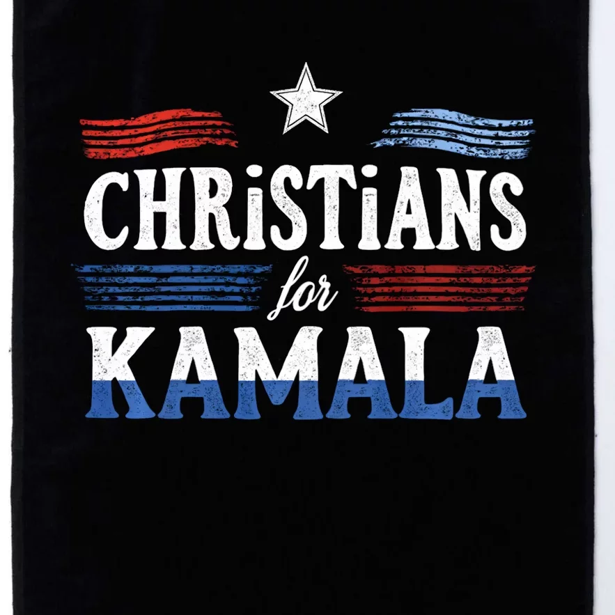 Christians For Kamala Patriotic American Harris Christians Platinum Collection Golf Towel