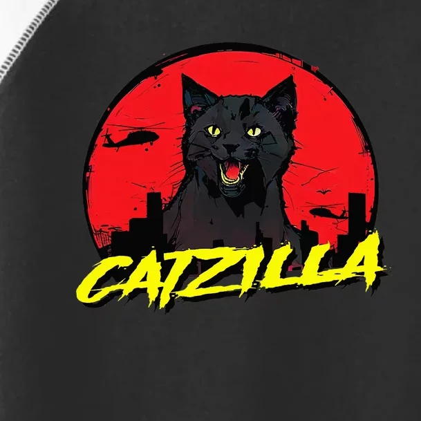 CATZILLA Funny Kitty for Cat Lovers Cat Owner Toddler Fine Jersey T-Shirt