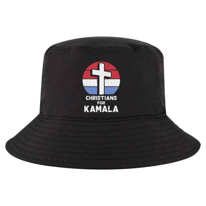 Christians For Kamala Harris Evangelical Voter Kamala 2024 Cool Comfort Performance Bucket Hat