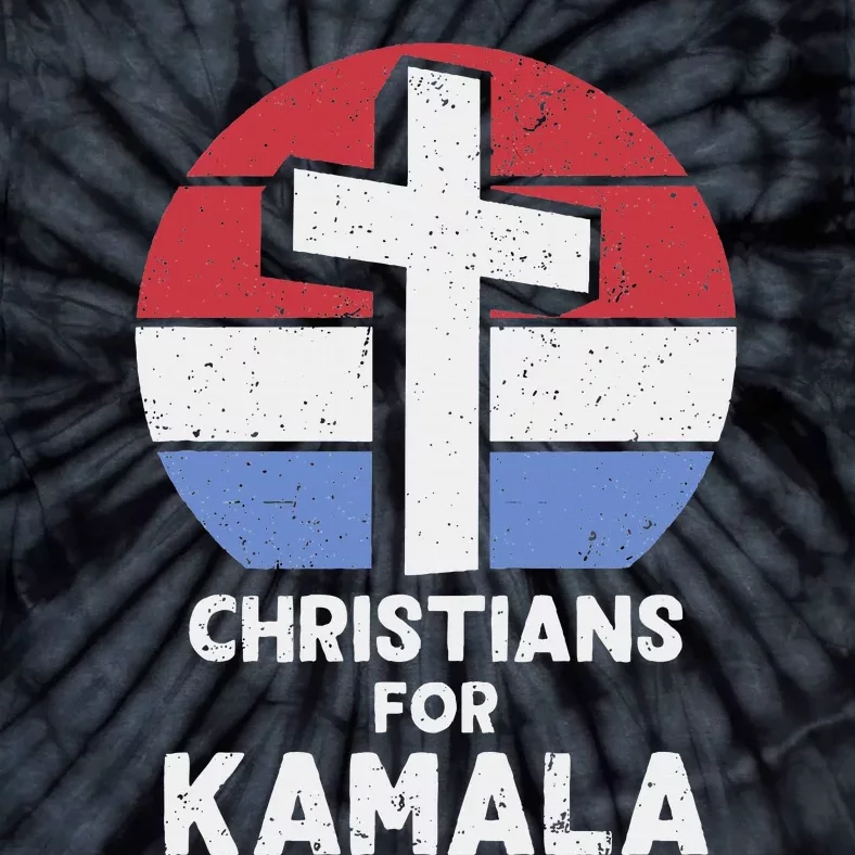 Christians For Kamala Harris Evangelical Voter Kamala 2024 Tie-Dye T-Shirt