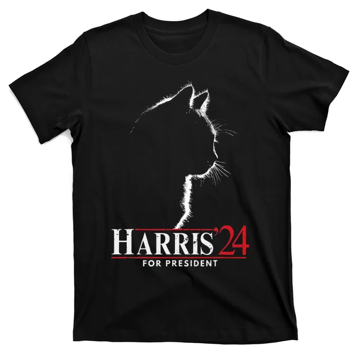 Cats For Kamala Harris 24 T-Shirt