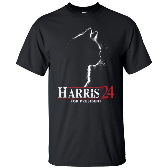 Cats For Kamala Harris 24 Tall T-Shirt