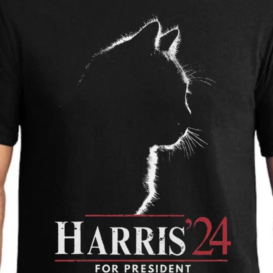 Cats For Kamala Harris 24 Pajama Set