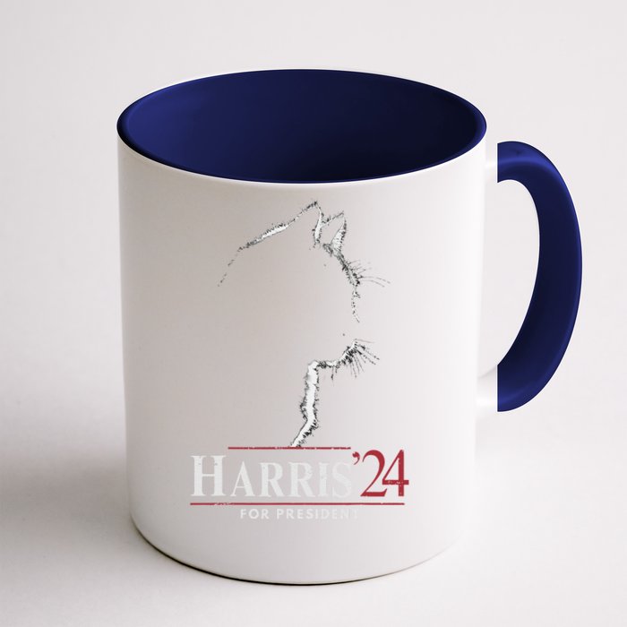 Cats For Kamala Harris 24 Front & Back Coffee Mug