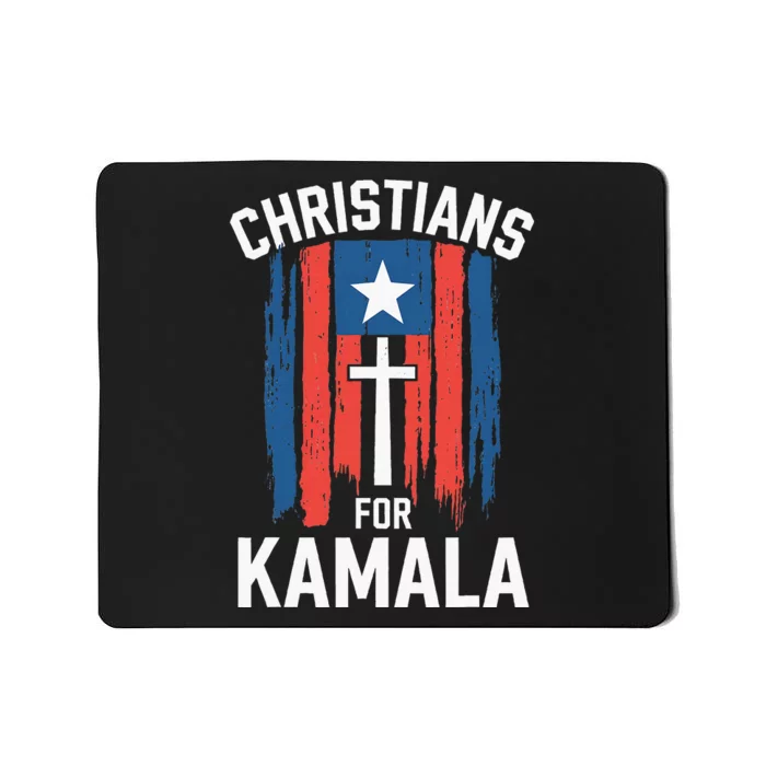 Christians For Kamala Patriotic American Harris Christians Mousepad