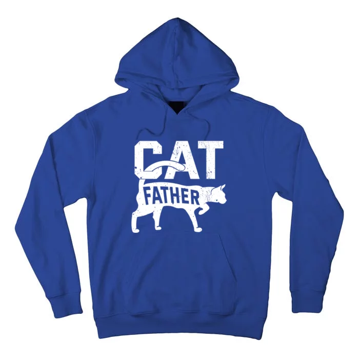 Cat Father Kitten Pet Owner Meow FatherS Day Tall Hoodie