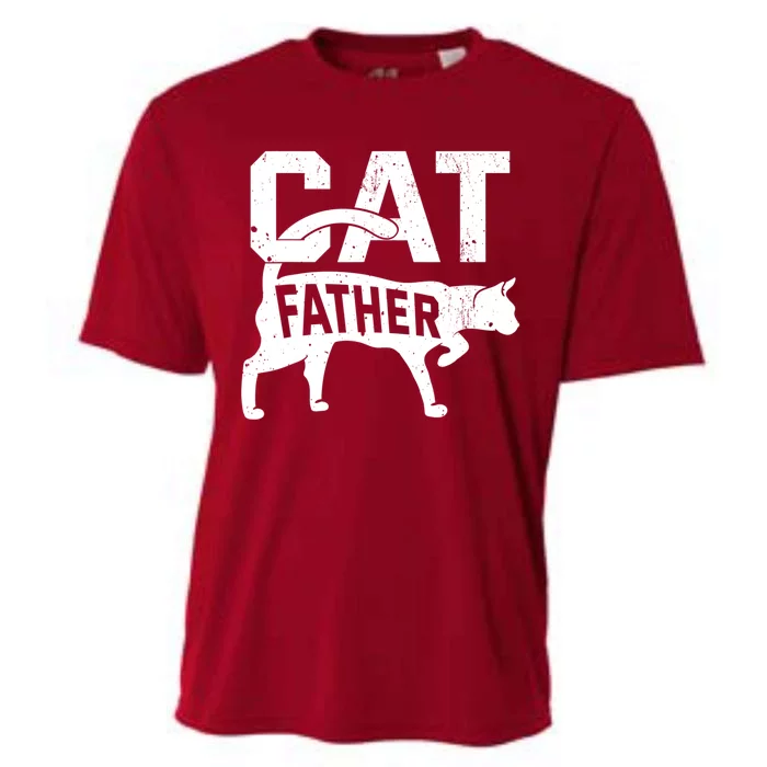 Cat Father Kitten Pet Owner Meow FatherS Day Cooling Performance Crew T-Shirt