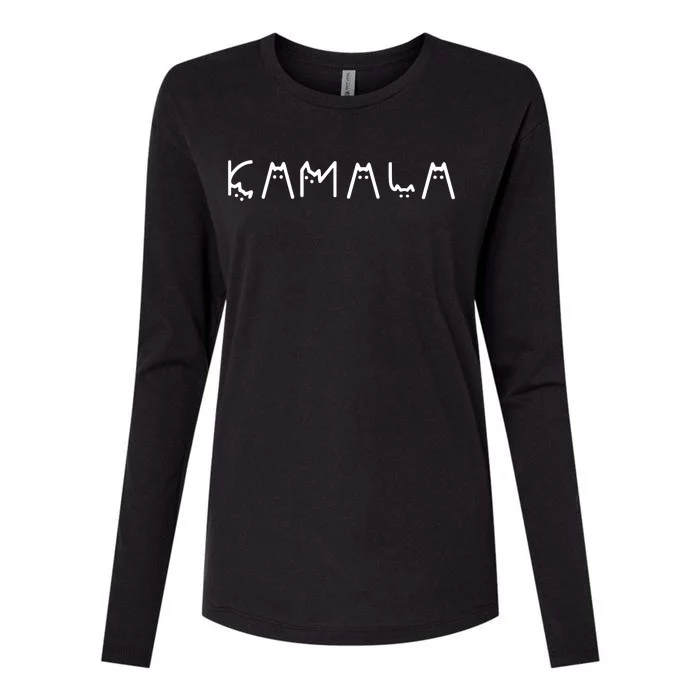 Cats For Kamala Harris 2024 Womens Cotton Relaxed Long Sleeve T-Shirt