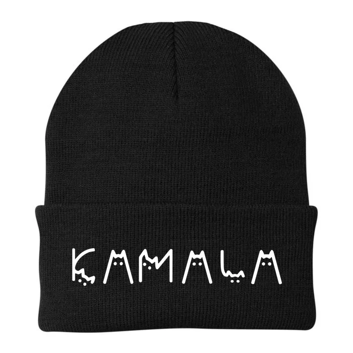 Cats For Kamala Harris 2024 Knit Cap Winter Beanie