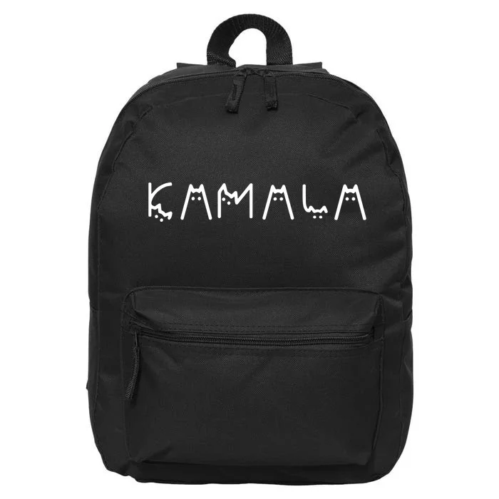 Cats For Kamala Harris 2024 16 in Basic Backpack