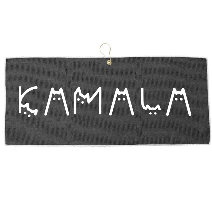 Cats For Kamala Harris 2024 Large Microfiber Waffle Golf Towel