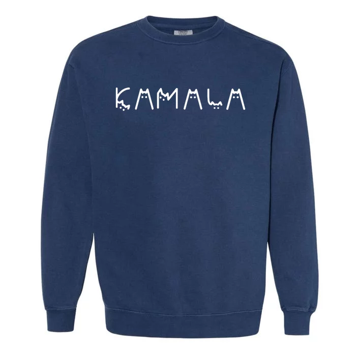 Cats For Kamala Harris 2024 Garment-Dyed Sweatshirt