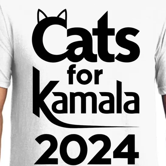 Cats For Kamala 2024 Funny Political Harris Supporter Pajama Set