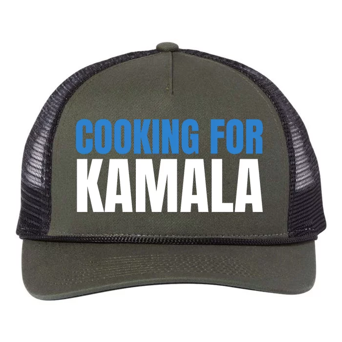 Cooking For Kamala Harris 2024 Retro Rope Trucker Hat Cap