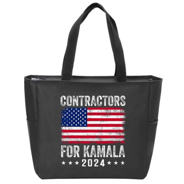 Contractors For Kamala 2024 Zip Tote Bag