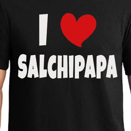 Colombian Food Lover Colombia I Love Salchipapa Pajama Set