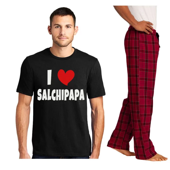 Colombian Food Lover Colombia I Love Salchipapa Pajama Set