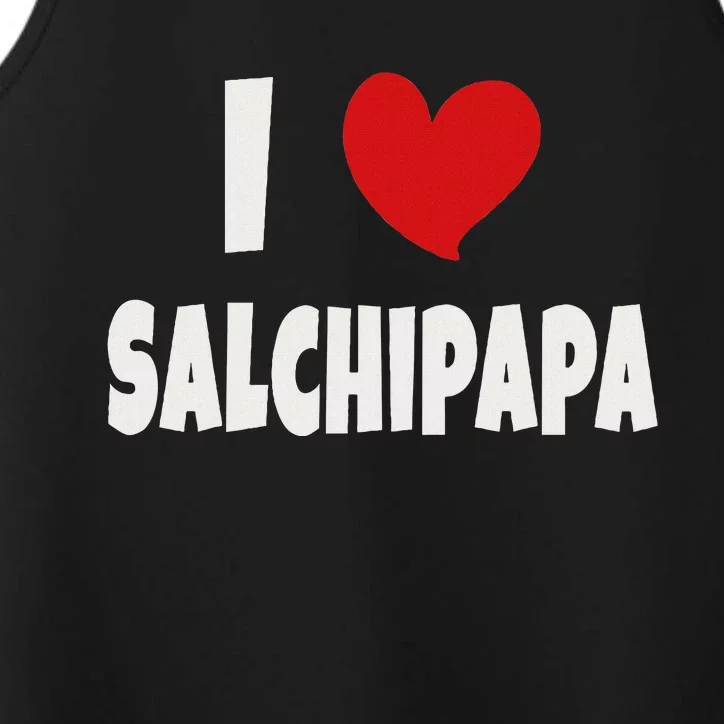 Colombian Food Lover Colombia I Love Salchipapa Performance Tank