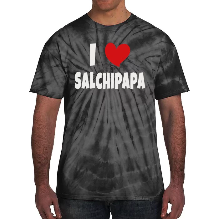 Colombian Food Lover Colombia I Love Salchipapa Tie-Dye T-Shirt