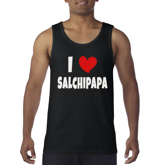 Colombian Food Lover Colombia I Love Salchipapa Tank Top