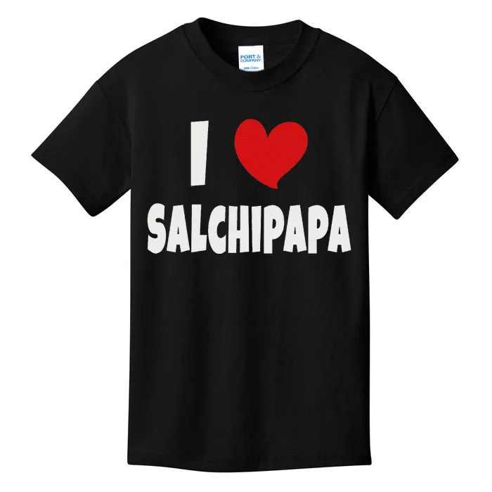 Colombian Food Lover Colombia I Love Salchipapa Kids T-Shirt