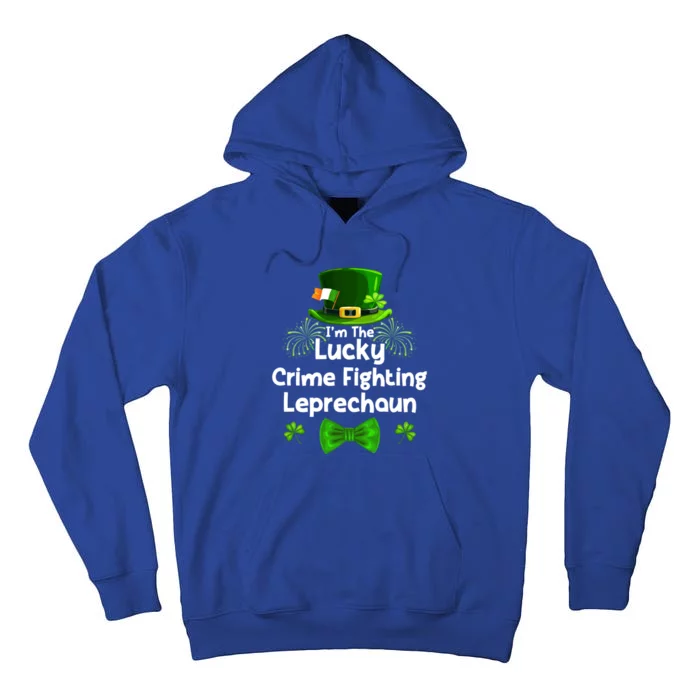 Crime Fighting Leprechaun St Patricks Day Police Officer Cop Funny Gift Tall Hoodie