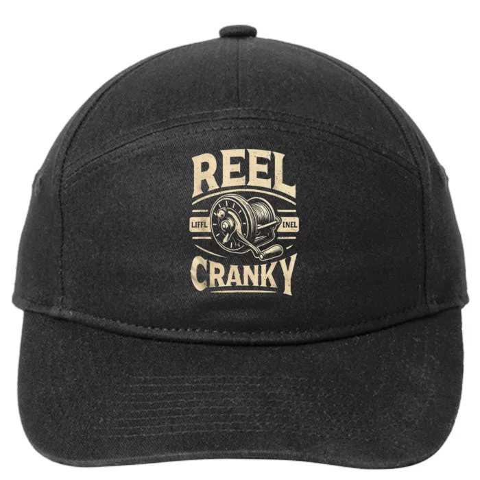 Crankbait Fishing Lure Cranky Funny Gift Ideas For Fishing 7-Panel Snapback Hat