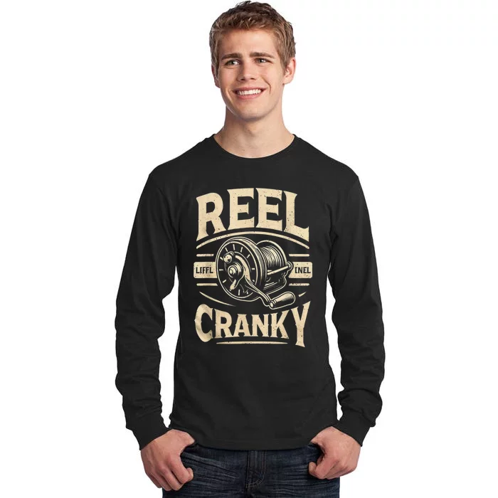 Crankbait Fishing Lure Cranky Funny Gift Ideas For Fishing Tall Long Sleeve T-Shirt