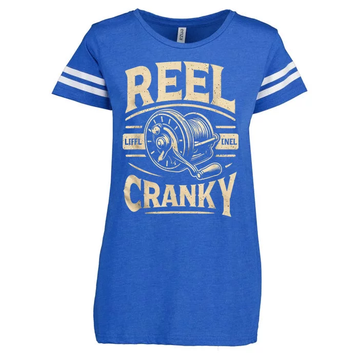 Crankbait Fishing Lure Cranky Funny Gift Ideas For Fishing Enza Ladies Jersey Football T-Shirt