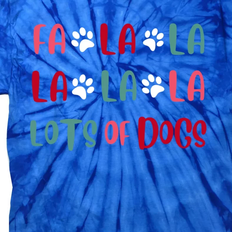 Cute Fa La La Lots Of Dogs Christmas Dog Love Xmas Tie-Dye T-Shirt