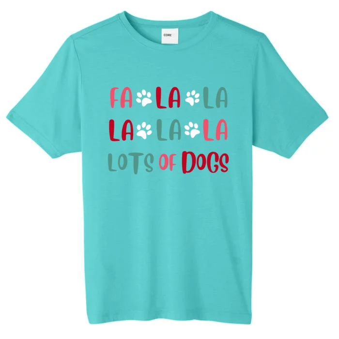 Cute Fa La La Lots Of Dogs Christmas Dog Love Xmas ChromaSoft Performance T-Shirt