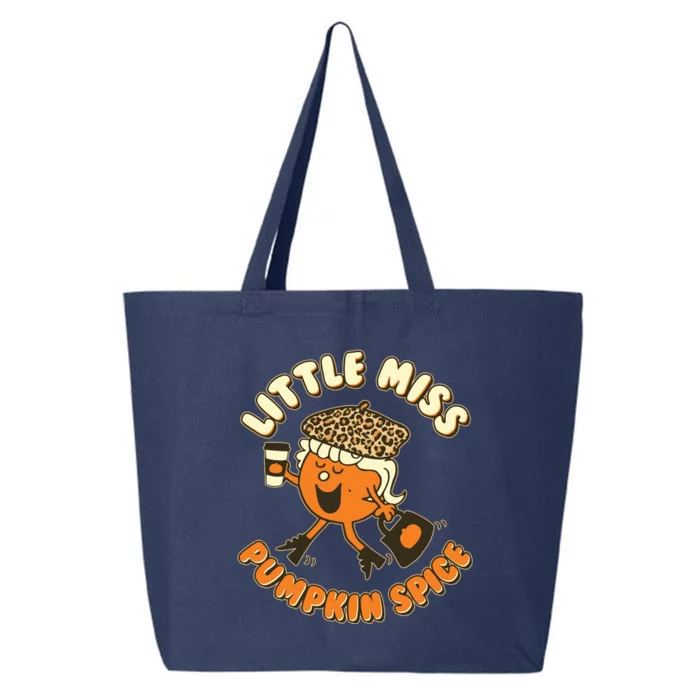 Cute Funny Little Miss Pumpkin Spice 25L Jumbo Tote