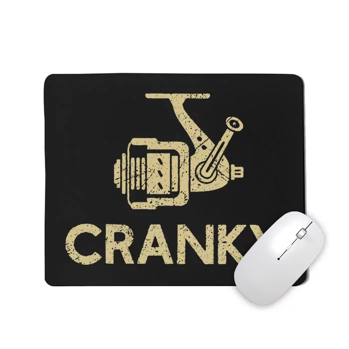 Crankbait Fishing Lure Cranky Funny Gift Ideas For Fishing Mousepad